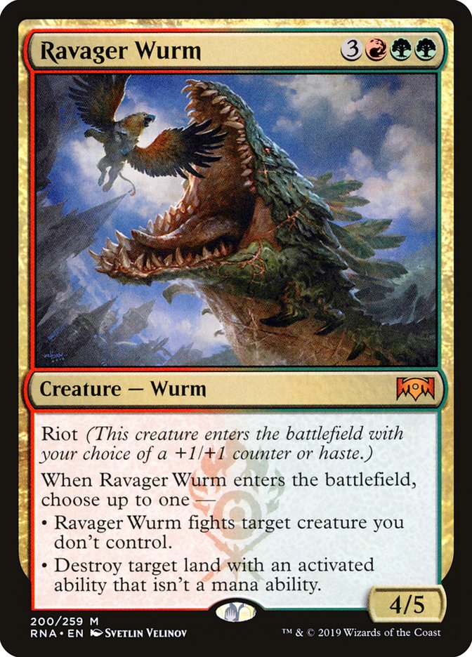 Ravager Wurm [Ravnica Allegiance] | Good Games Modbury