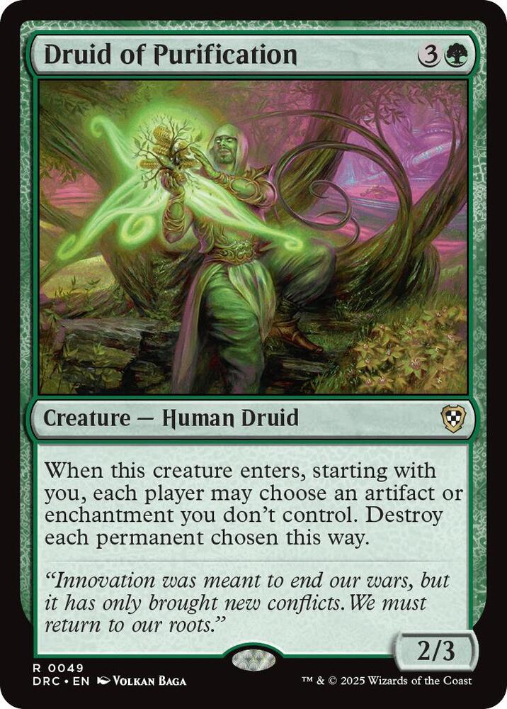 Druid of Purification 49 (Commander: Aetherdrift)  | Good Games Modbury