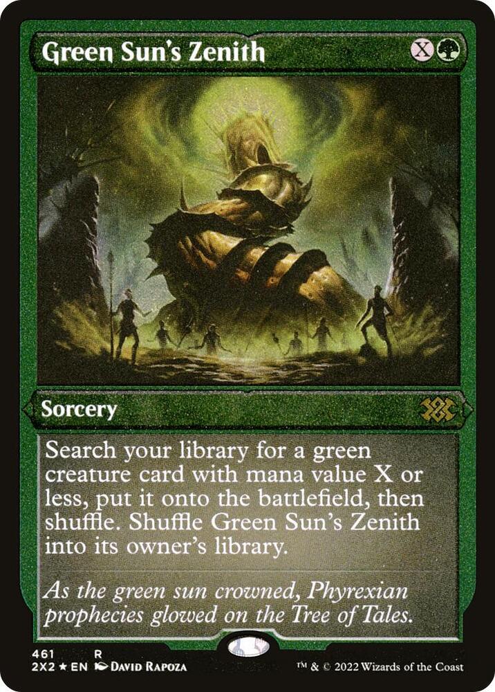 Green Suns Zenith Foil Etched 461 (Double Masters 2022)  - Foil | Good Games Modbury