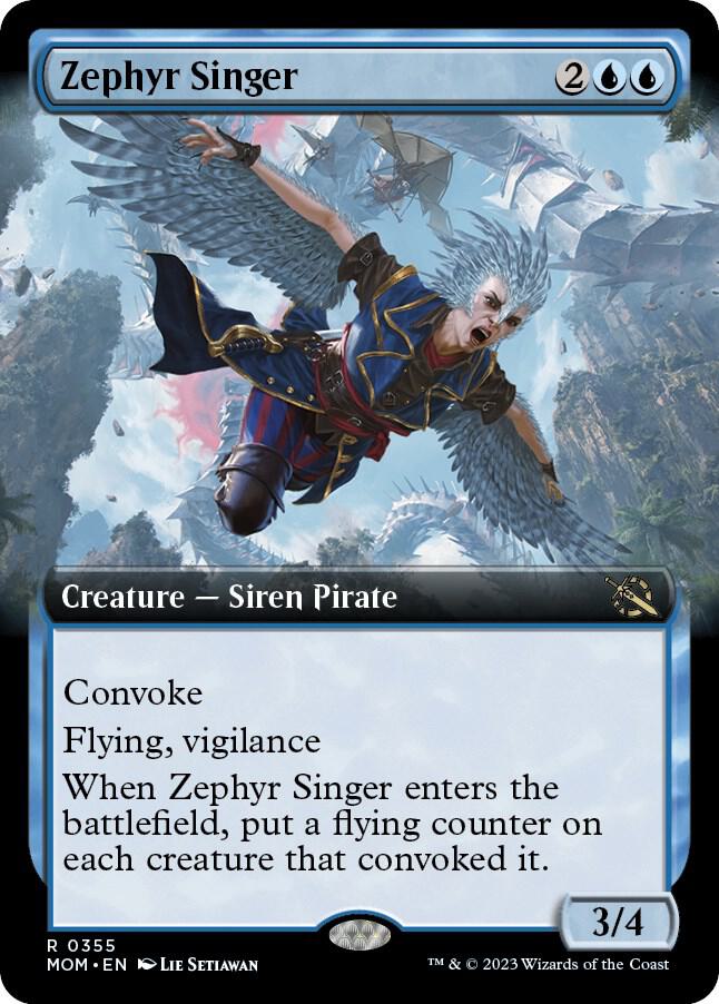 Zephyr Singer 355/291 (March of the Machine)  - Extended Art Foil | Good Games Modbury