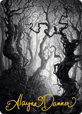 Forest Art Card 80 81 Gold Stamped Signature 80 (Art Series: Innistrad: Midnight Hunt)  | Good Games Modbury