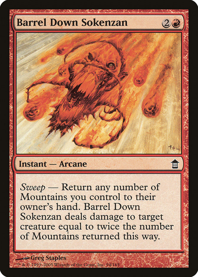 Barrel Down Sokenzan 94/165 (Saviors of Kamigawa)  - Foil | Good Games Modbury