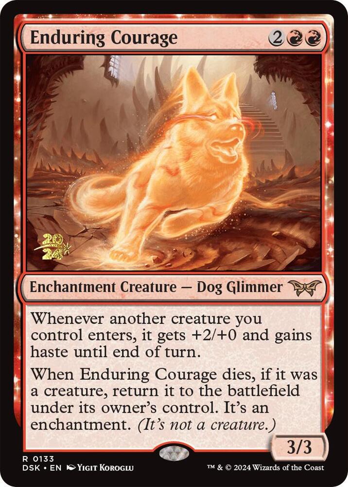 Enduring Courage 133s/180 (Prerelease Cards)  - Foil | Good Games Modbury