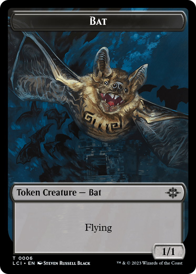 Vampire // Bat Double-Sided Token [The Lost Caverns of Ixalan Tokens] | Good Games Modbury