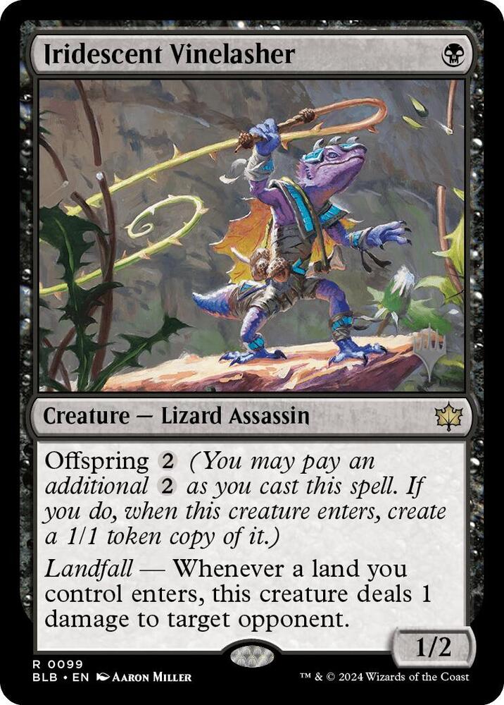 Iridescent Vinelasher 99 (Promo Pack: Bloomburrow)  - Foil | Good Games Modbury