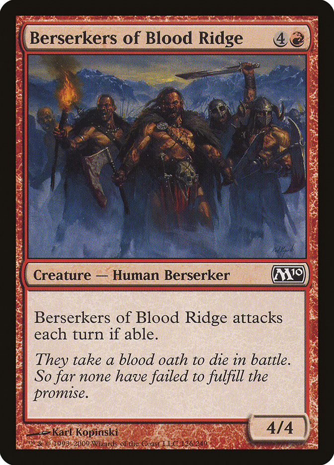 Berserkers of Blood Ridge [Magic 2010] | Good Games Modbury