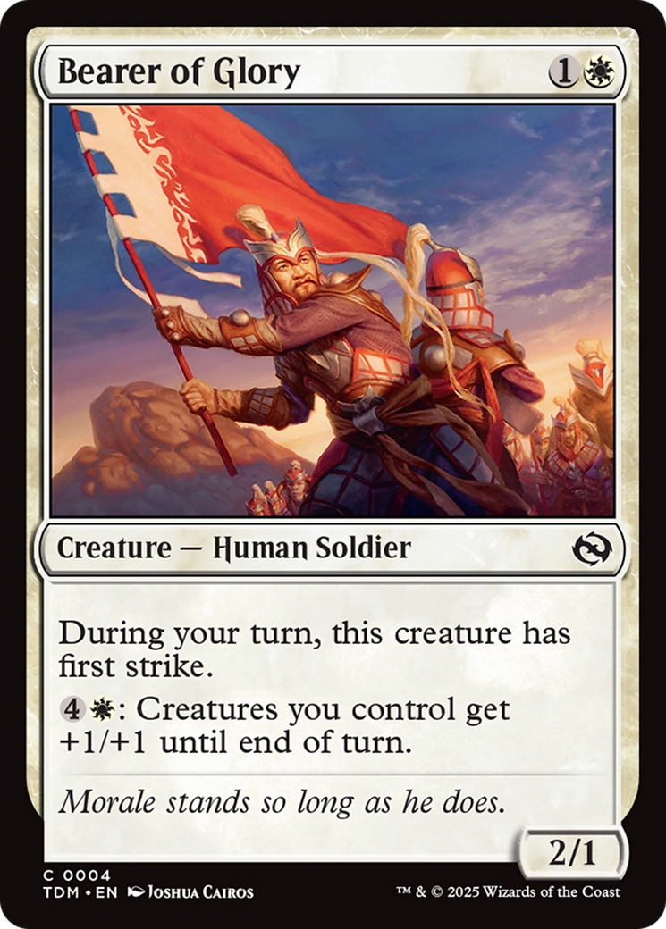 Bearer of Glory [Tarkir: Dragonstorm] | Good Games Modbury