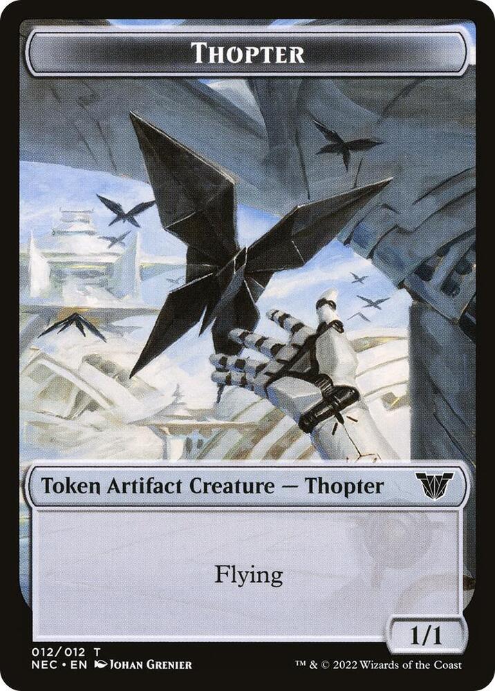 Thopter // Spirit Double Sided Token 12 // 2 (Commander: Kamigawa: Neon Dynasty)  | Good Games Modbury