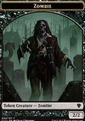 Zombie // Gold Double-Sided Token [Commander 2017 Tokens] | Good Games Modbury