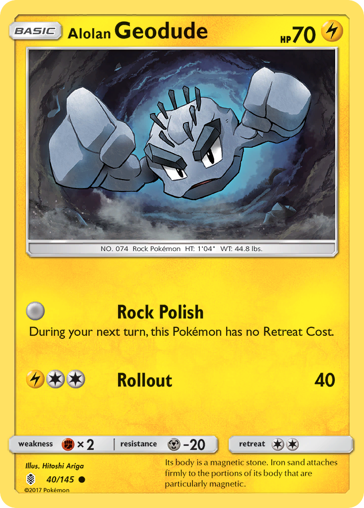 Alolan Geodude (40/145) [Sun & Moon: Guardians Rising] | Good Games Modbury