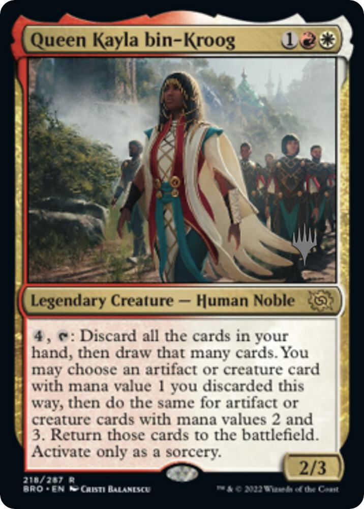 Queen Kayla bin Kroog 218p/169 (Promo Pack: The Brothers' War)  | Good Games Modbury