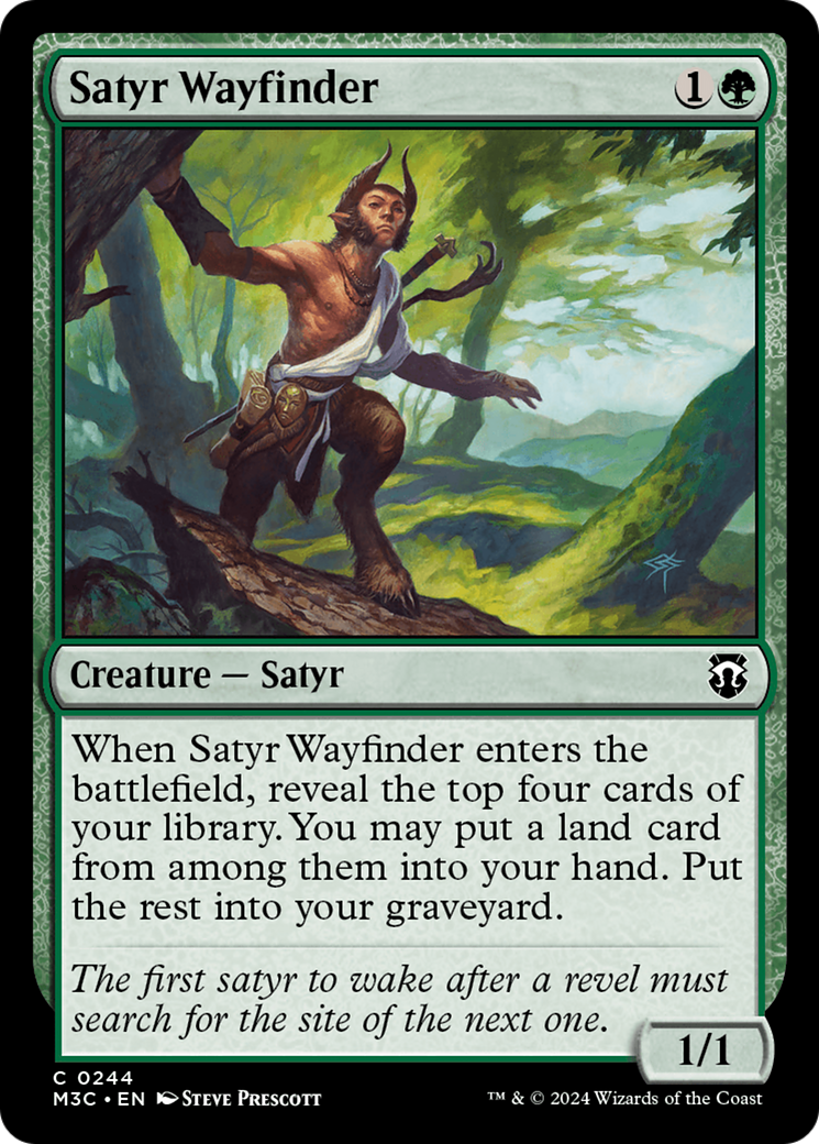 Satyr Wayfinder (Ripple Foil) [Modern Horizons 3 Commander] | Good Games Modbury