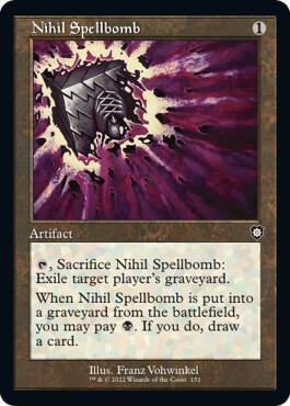 Nihil Spellbomb Retro Frame 152/40 (Commander: The Brothers' War)  | Good Games Modbury