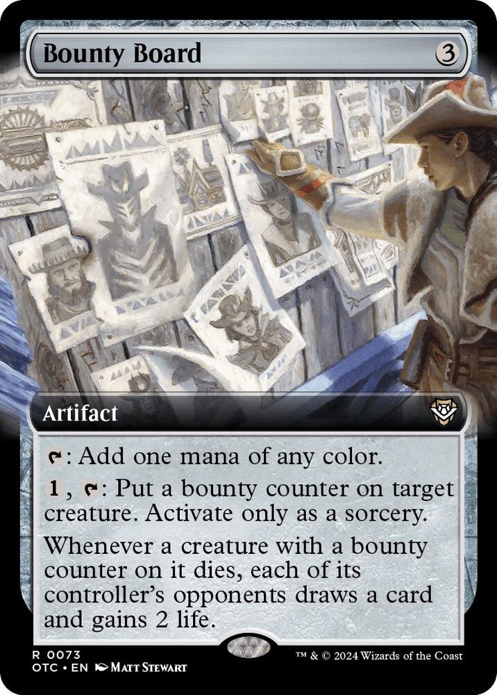 Bounty Board 73/342 (Commander: Outlaws of Thunder Junction)  - Extended Art | Good Games Modbury