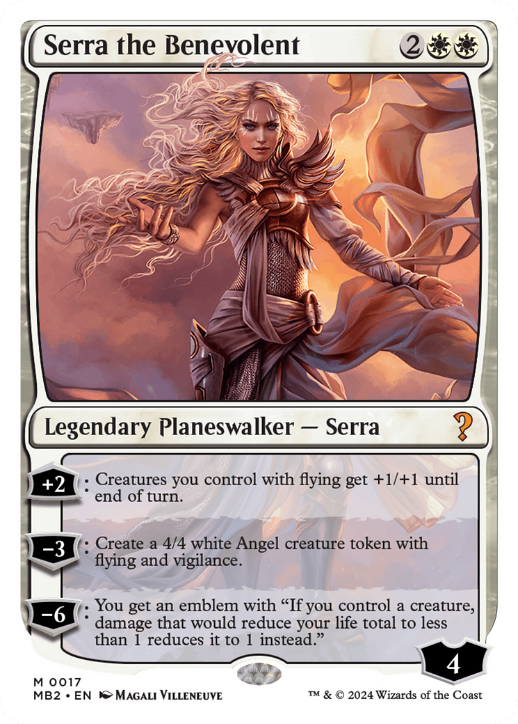 Serra the Benevolent (White Border) [Mystery Booster 2] | Good Games Modbury