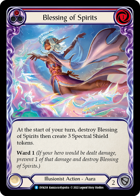 Blessing of Spirits (Red) [DYN218] (Dynasty)  Rainbow Foil | Good Games Modbury