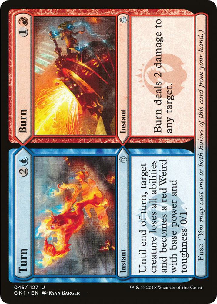 Turn // Burn 45/127 (Guilds of Ravnica: Guild Kits)  | Good Games Modbury