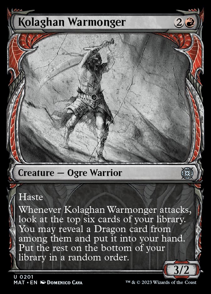 Kolaghan Warmonger (Showcase Halo Foil) [March of the Machine: The Aftermath] | Good Games Modbury