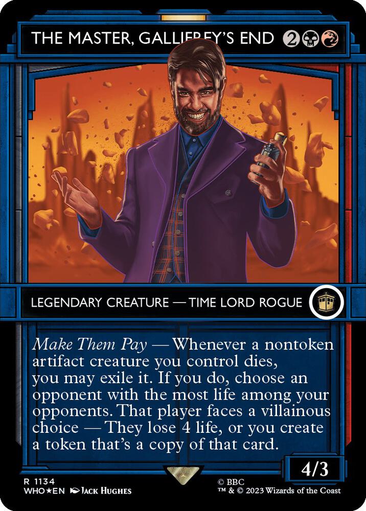 The Master, Gallifrey's End 1134/331 (Universes Beyond: Doctor Who)  - Showcase Surge Foil | Good Games Modbury