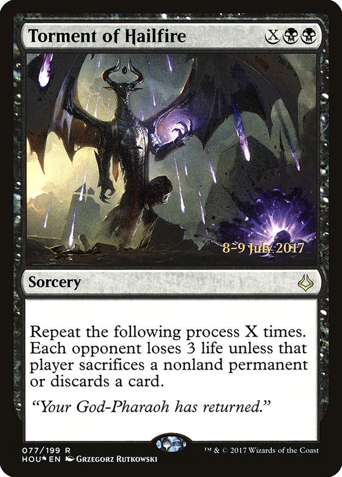 Torment of Hailfire [Hour of Devastation Prerelease Promos] | Good Games Modbury