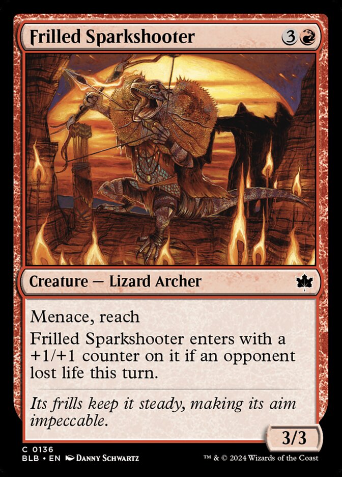 Frilled Sparkshooter 136/281 (Bloomburrow)  - Foil | Good Games Modbury