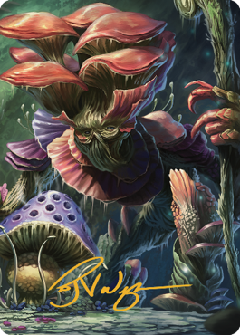 Myconid Spore Tender Art Card (Gold-Stamped Signature) [Commander Legends: Battle for Baldur's Gate Art Series] | Good Games Modbury