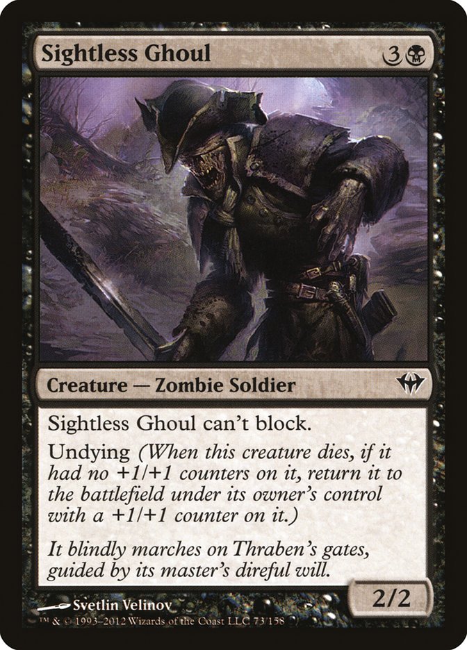 Sightless Ghoul 73/158 (Dark Ascension)  - Foil | Good Games Modbury