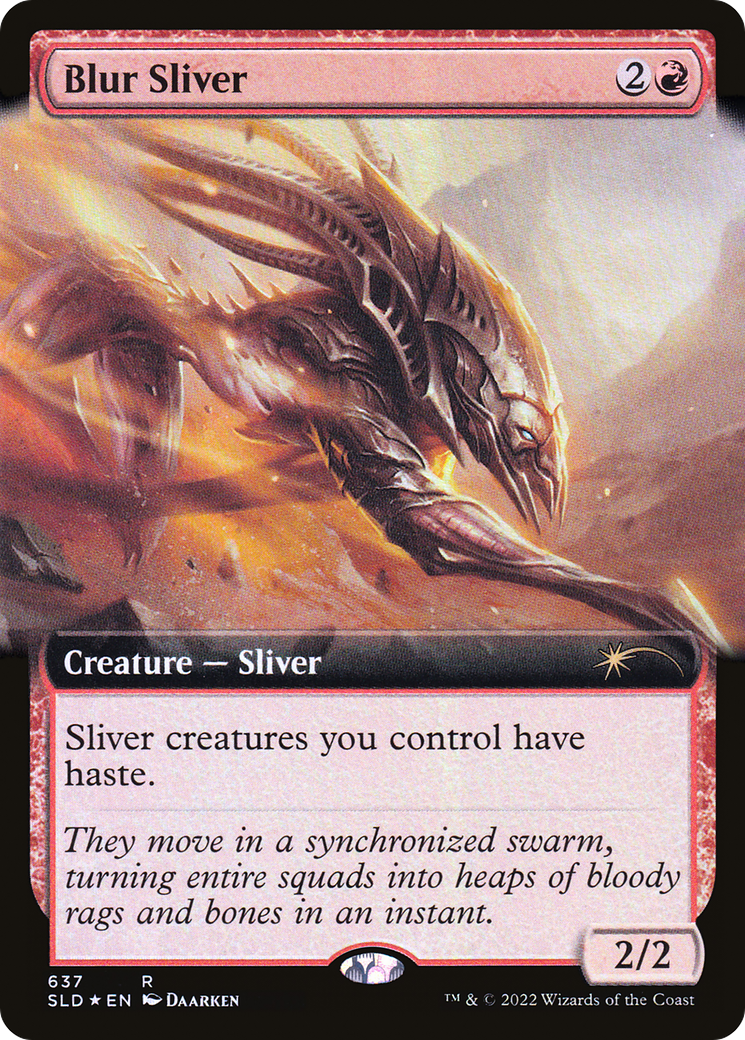 Blur Sliver (Extended Art) [Secret Lair Drop Promos] | Good Games Modbury