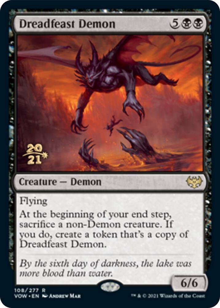 Dreadfeast Demon 108s/137 (Prerelease Cards)  - Foil | Good Games Modbury