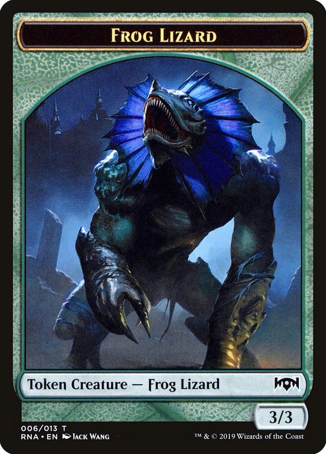 Frog Lizard Token [Ravnica Allegiance Tokens] | Good Games Modbury