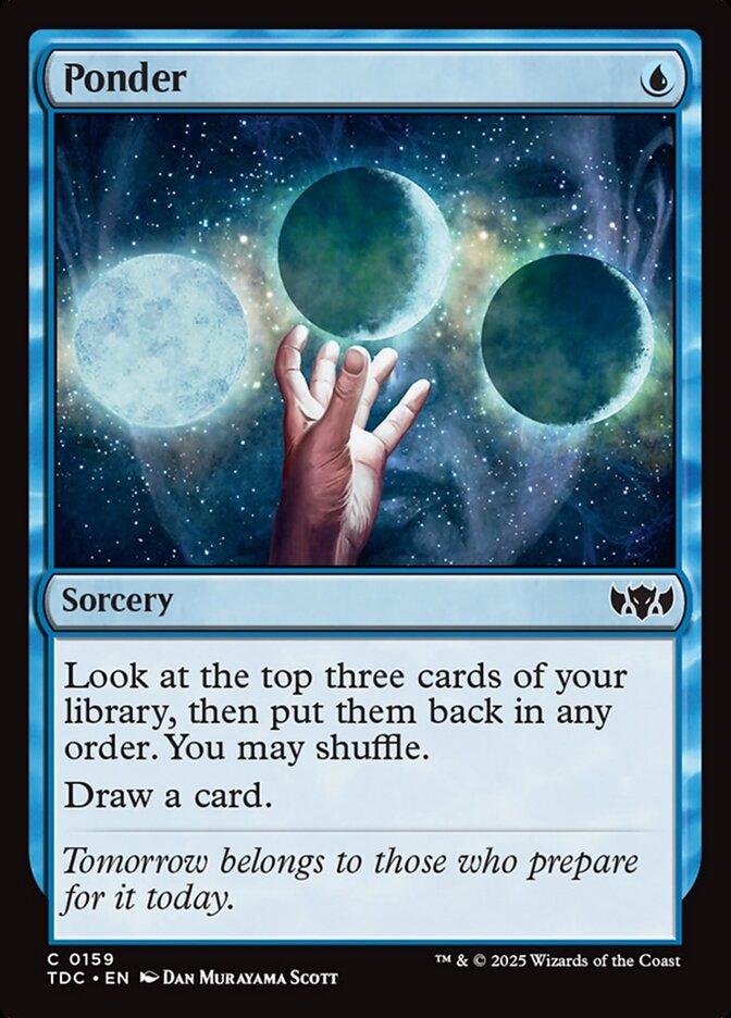 Ponder 159 (Commander: Tarkir: Dragonstorm)  | Good Games Modbury