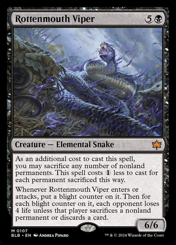 Rottenmouth Viper 107 (Bloomburrow)  - Foil | Good Games Modbury