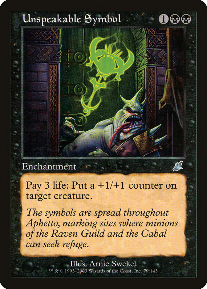 Unspeakable Symbol 79 (Scourge)  - Foil | Good Games Modbury