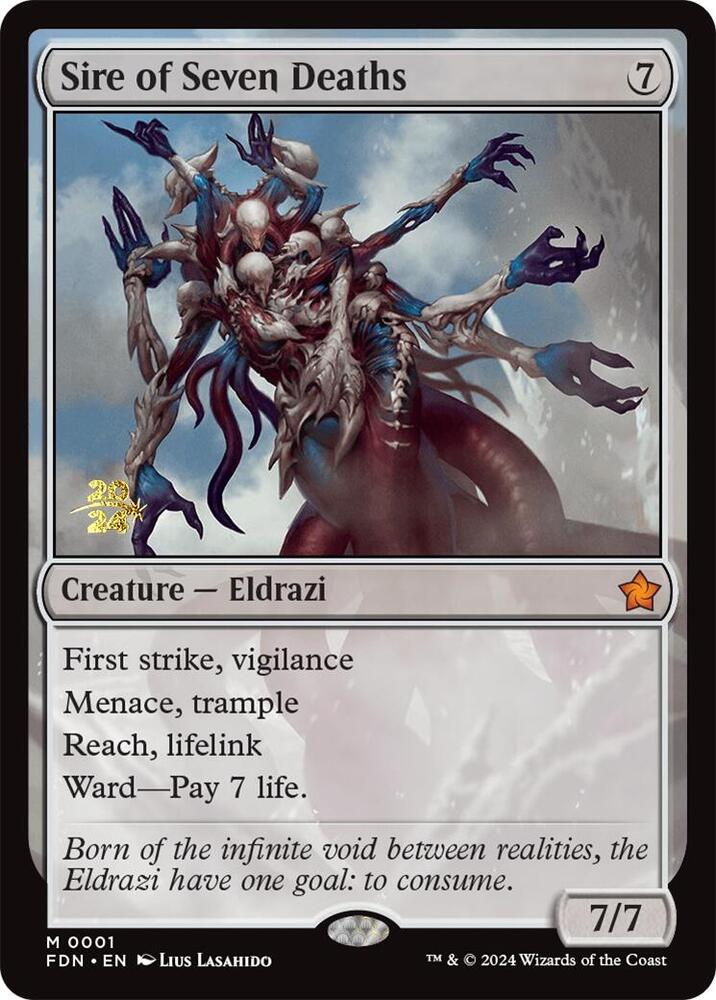 Sire of Seven Deaths 1s/101 (Prerelease Cards)  - Foil | Good Games Modbury