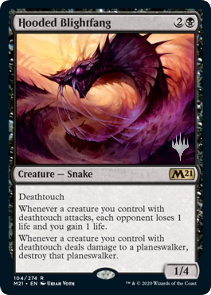 Hooded Blightfang 104 (Promo Pack: Core Set 2021)  - Foil | Good Games Modbury