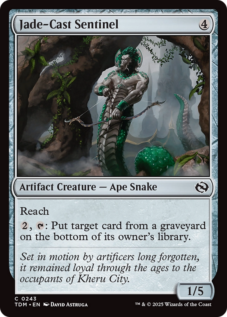 Jade-Cast Sentinel [Tarkir: Dragonstorm] | Good Games Modbury