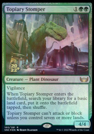 Topiary Stomper [Streets of New Capenna Prerelease Promos] | Good Games Modbury