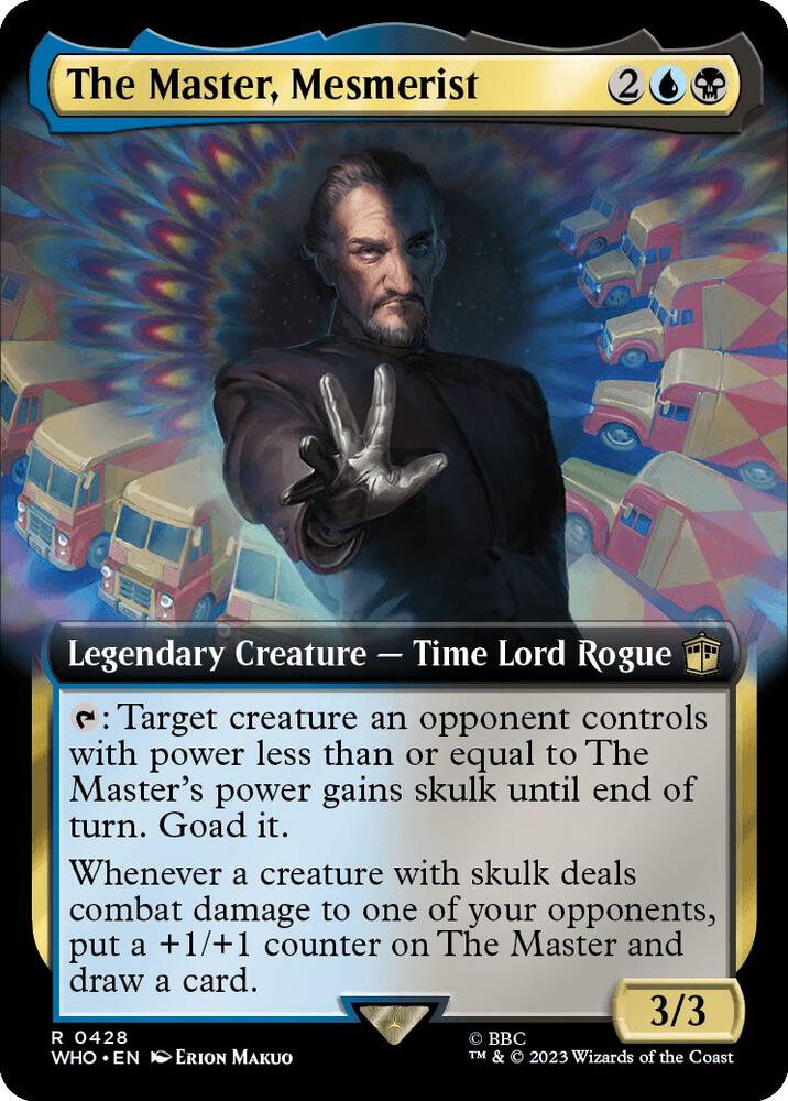 The Master, Mesmerist 428/331 (Universes Beyond: Doctor Who)  - Extended Art | Good Games Modbury