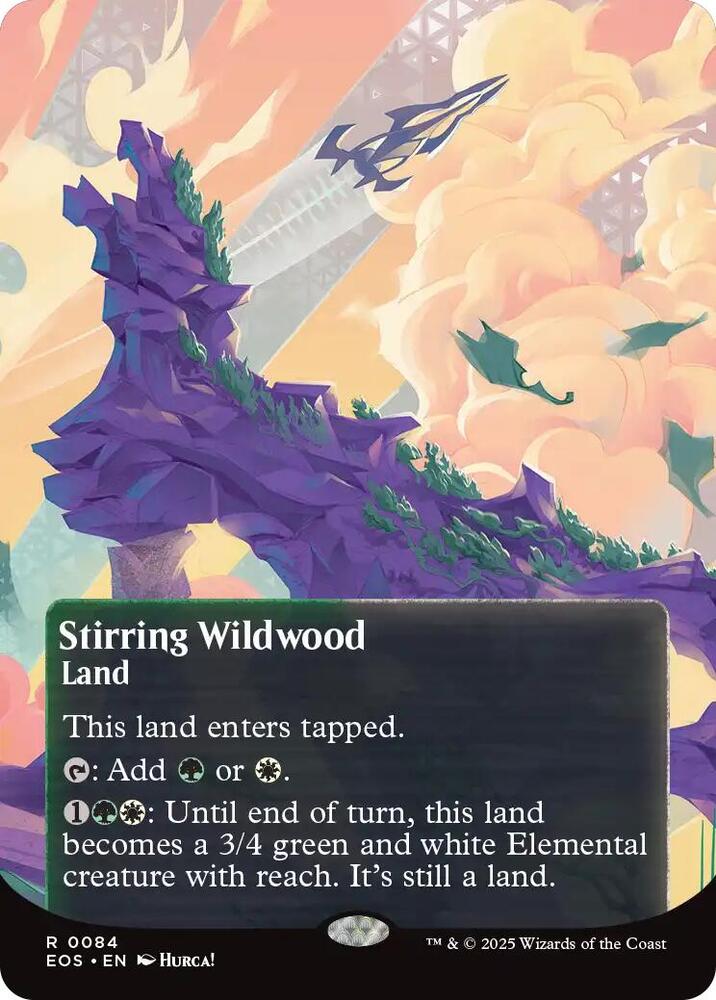 Stirring Wildwood  84/45 (Edge of Eternities: Stellar Sights)  - Borderless Foil | Good Games Modbury
