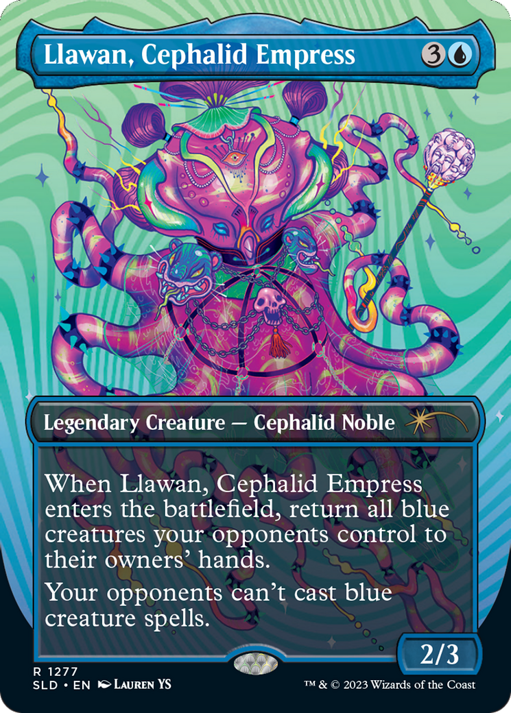 Llawan, Cephalid Empress (Borderless) [Secret Lair Drop Series] | Good Games Modbury