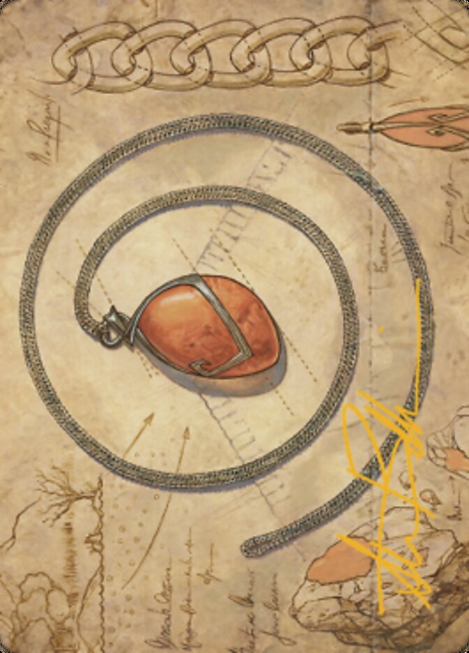 Mox Amber Art Card (Gold-Stamped Signature) [The Brothers' War Art Series] | Good Games Modbury