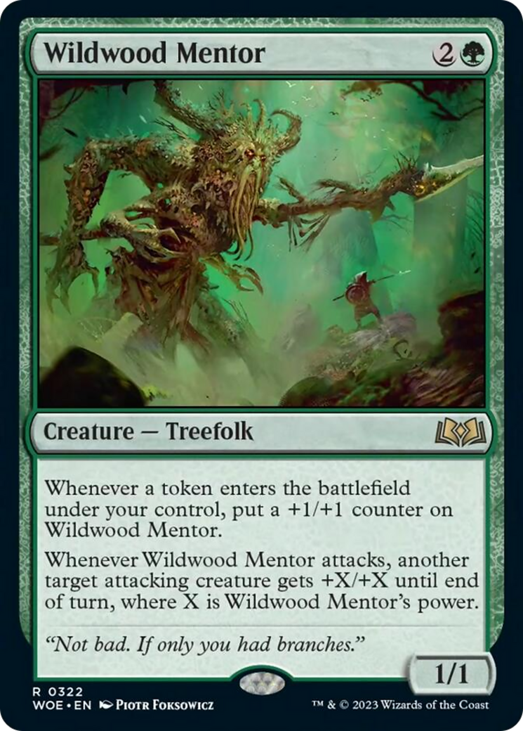Wildwood Mentor [Wilds of Eldraine] | Good Games Modbury