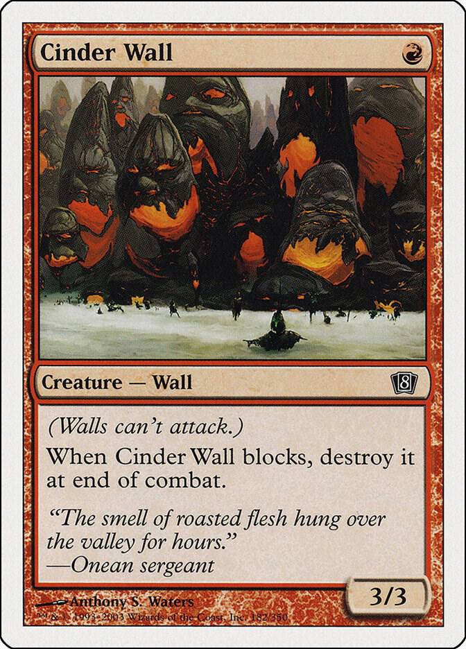 Cinder Wall 182/350 (8th Edition)  | Good Games Modbury