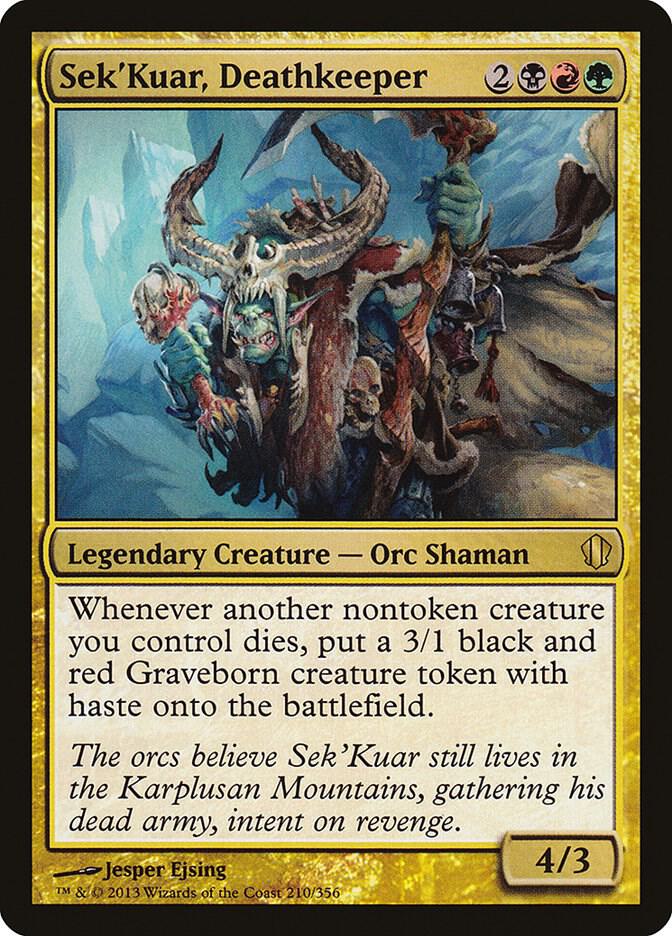 Sek'Kuar, Deathkeeper 210/356 (Commander 2013)  | Good Games Modbury