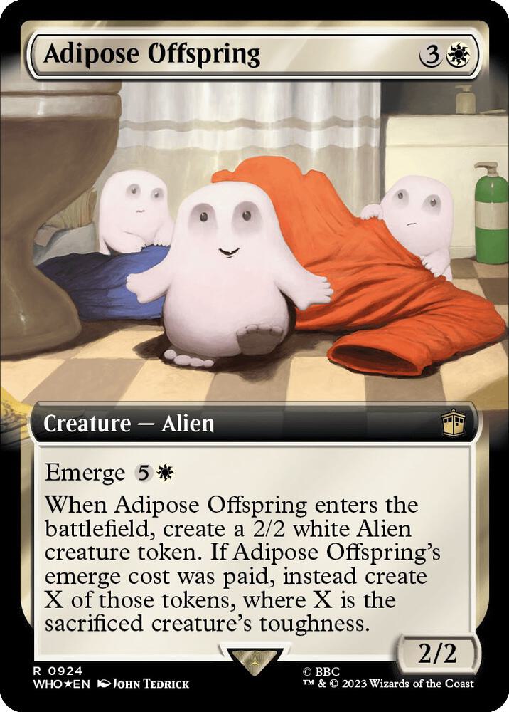 Adipose Offspring 924/331 (Universes Beyond: Doctor Who)  - Extended Art Surge Foil | Good Games Modbury