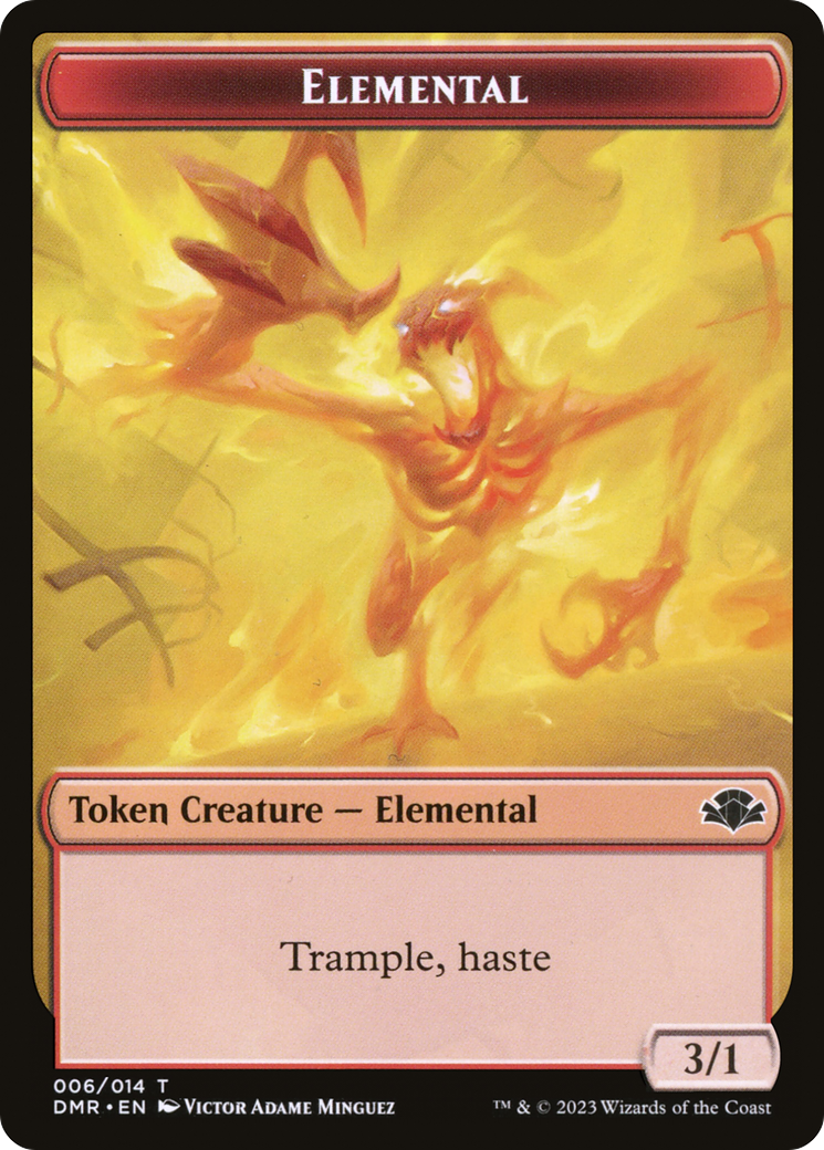 Elemental Token [Dominaria Remastered Tokens] | Good Games Modbury