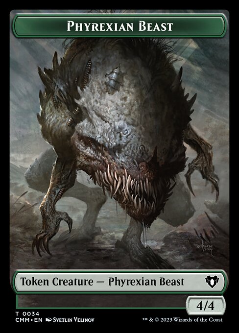 Eldrazi Scion // Phyrexian Beast Double-Sided Token [Commander Masters Tokens] | Good Games Modbury