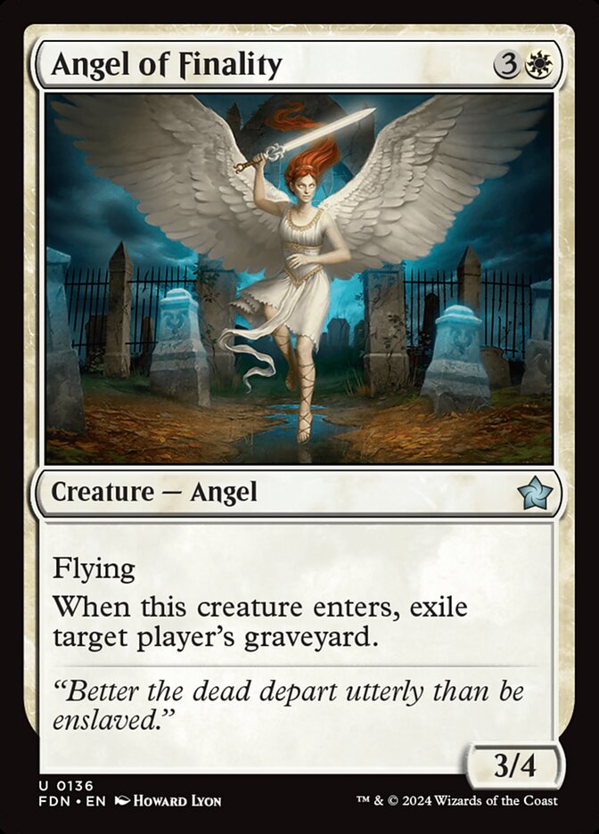 Angel of Finality 136/291 (Foundations)  - Foil | Good Games Modbury