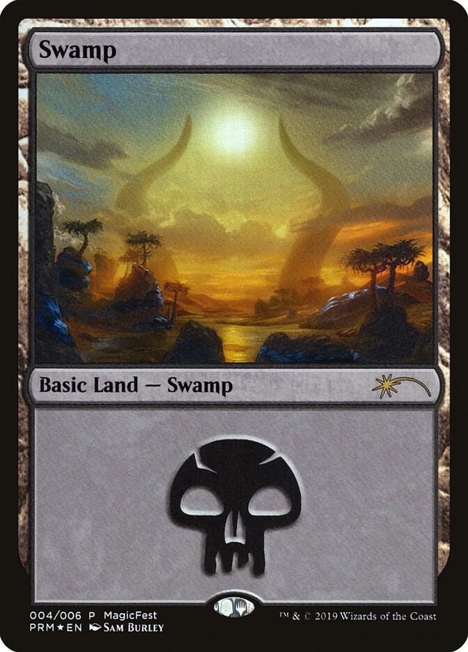 Swamp 4/6 (MagicFest Cards)  - Foil | Good Games Modbury