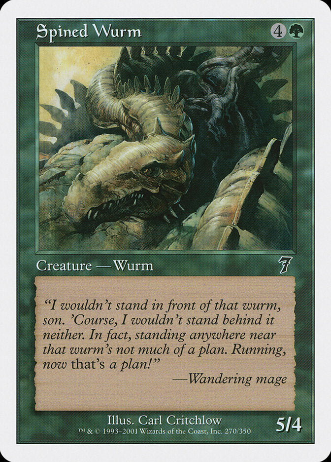 Spined Wurm [Seventh Edition] | Good Games Modbury